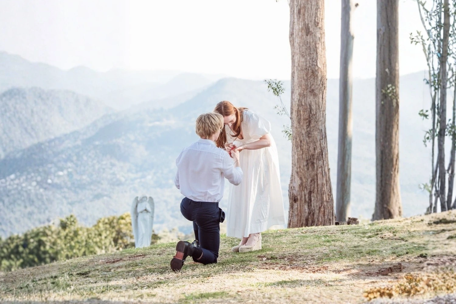 A romantic proposal on Tamborine Mountain at Verandah House Country Estate